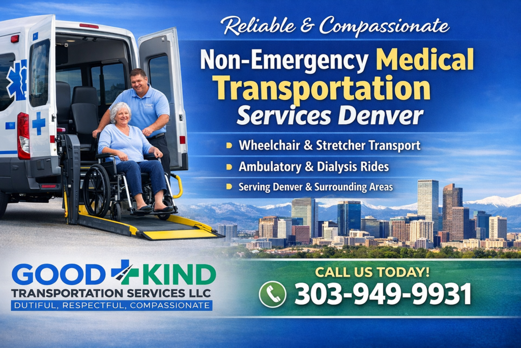 Reliable & Compassionate Non-emergency medical transportation services Denver | GK Transports